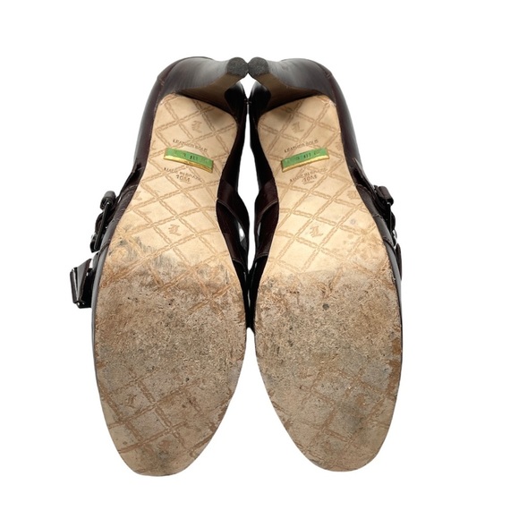 Gwen Stefani L.A.M.B. Finsbury Round Toe Criss-Cross Leather Stiletto Heels - Picture 10 of 10